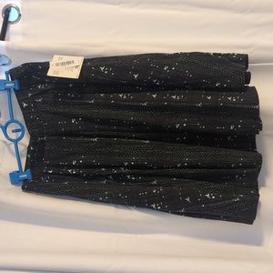 Madison black and blue pixelated skirt